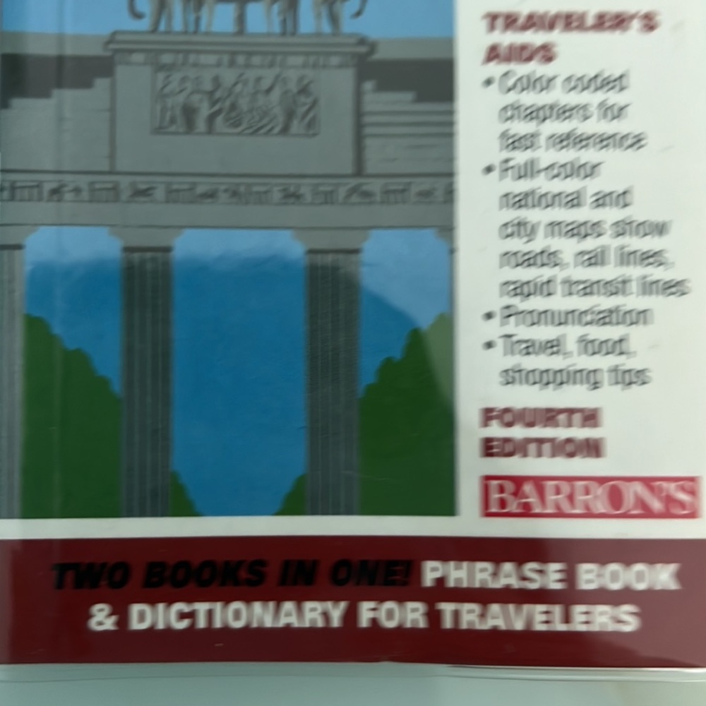 German Language At A Glance Barrons Travel Book - Picture 4 of 4